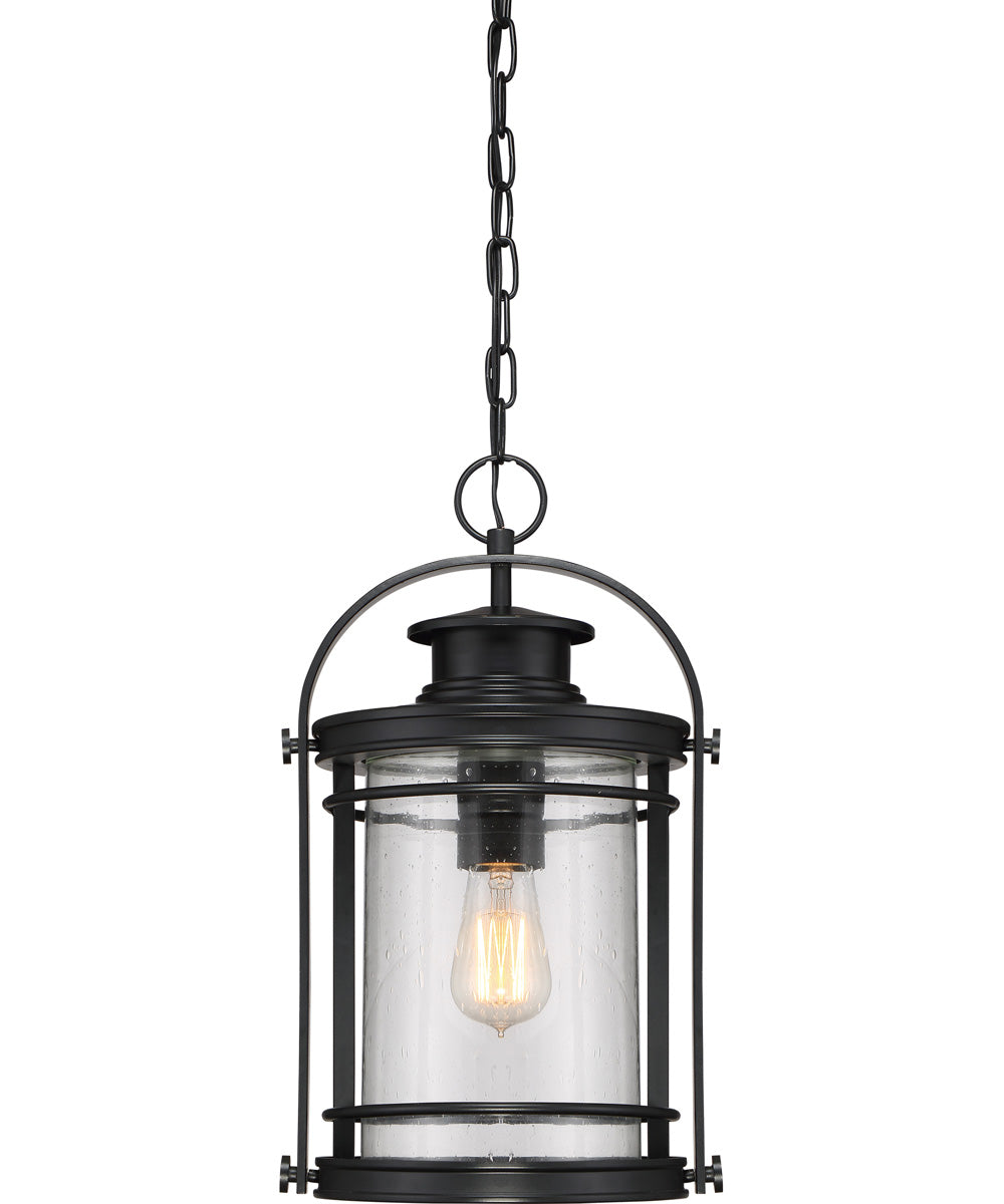 Booker Large 1-light Outdoor Pendant Light Mystic Black