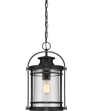 Booker Large 1-light Outdoor Pendant Light Mystic Black
