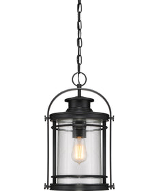 Booker Large 1-light Outdoor Pendant Light Mystic Black