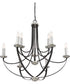 Alana 9-light Chandelier Mystic Black
