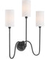 Tamara Day's Charlotte 3-light Wall Mount Light Fixture Matte Black