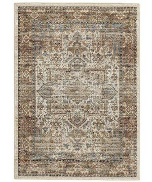 5'x7' Jirair Medium Rug Tan/Blue/Rust