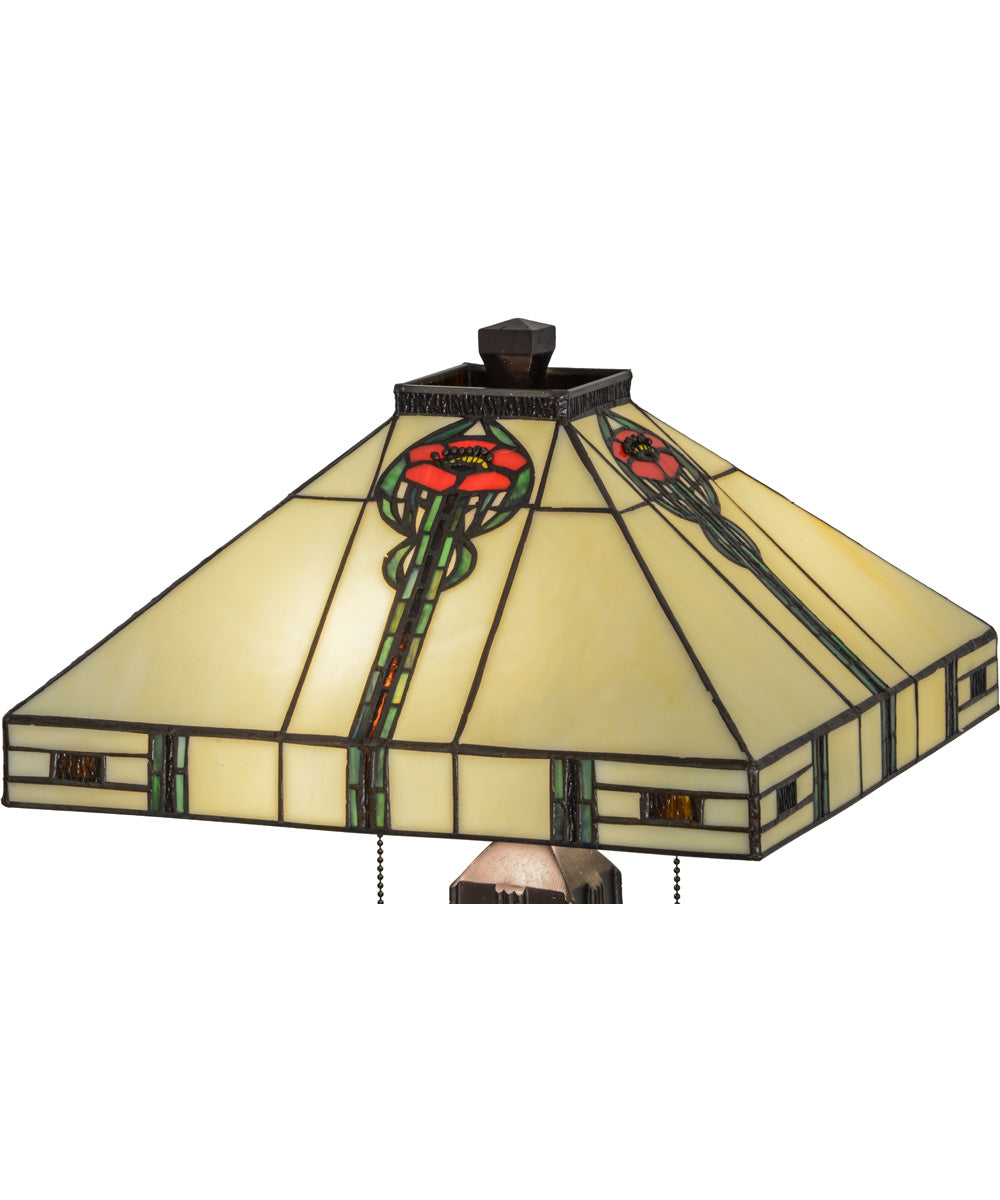 24"H Parker Poppy Table Lamp