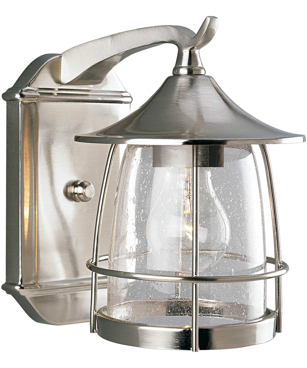 Prairie 1-Light Medium Wall Lantern Brushed Nickel
