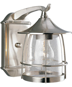 Prairie 1-Light Medium Wall Lantern Brushed Nickel