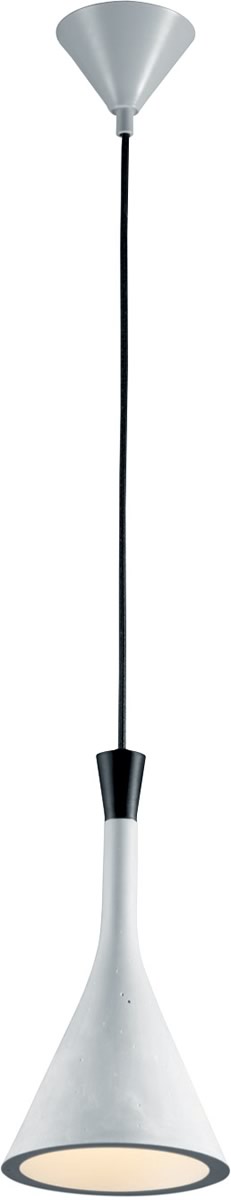 6"W Roddik 1-Light  Pendant Museum Grey