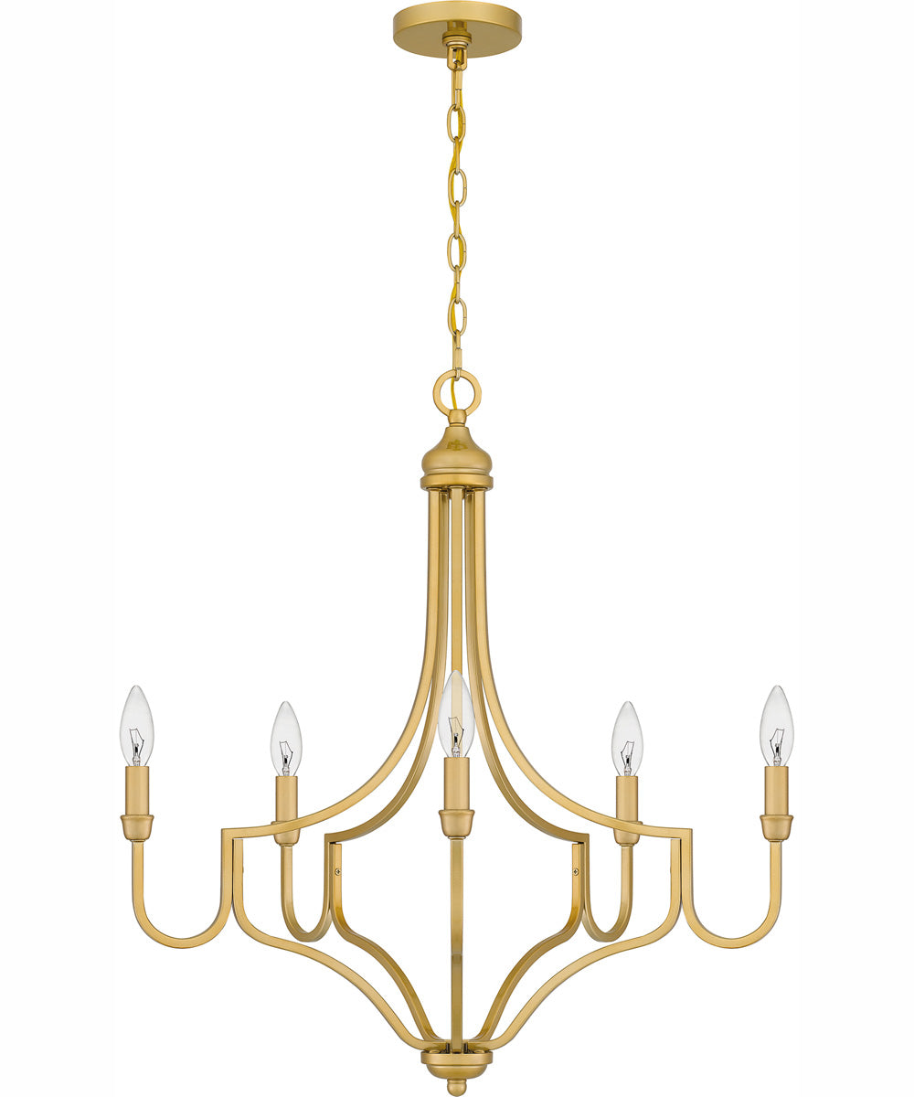 Mabel 5-light Chandelier Light Gold