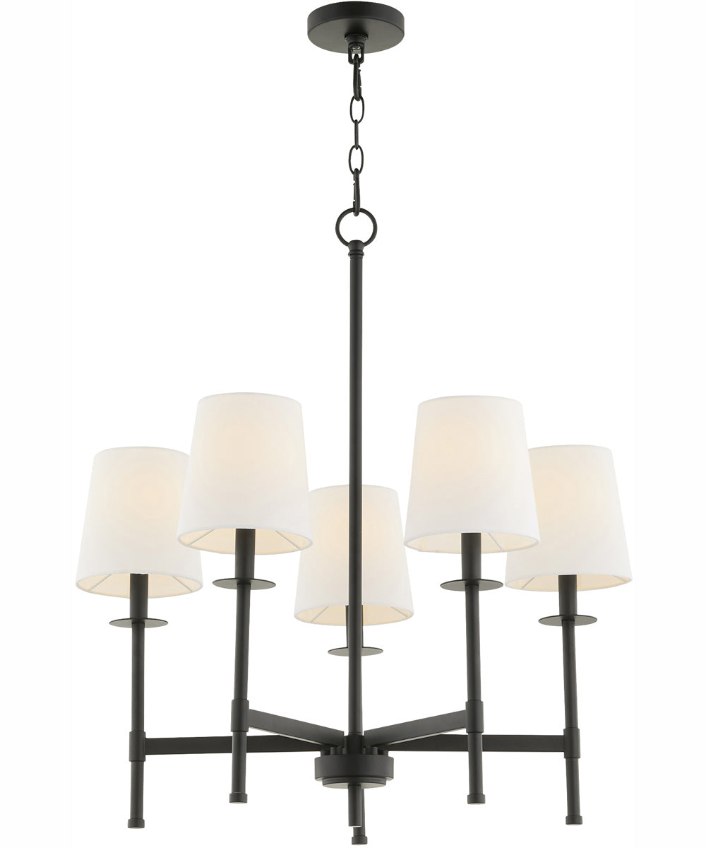 Belshaw 5-light Chandelier Matte Black