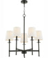 Belshaw 5-light Chandelier Matte Black