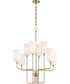 Tamara Day's Charlotte 8-light Chandelier Aged Brass