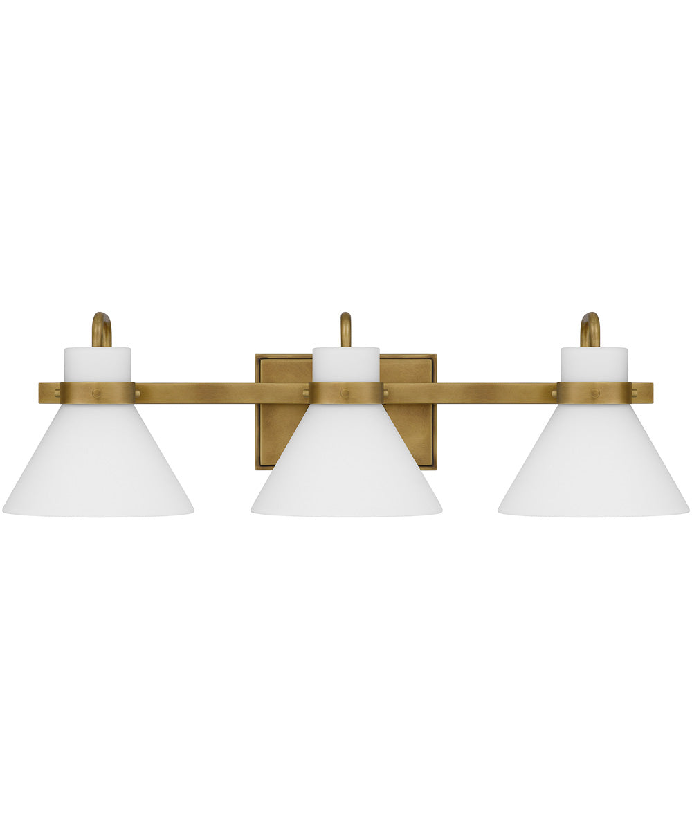 Regency Large 3-light Bath Light Weathered Brass