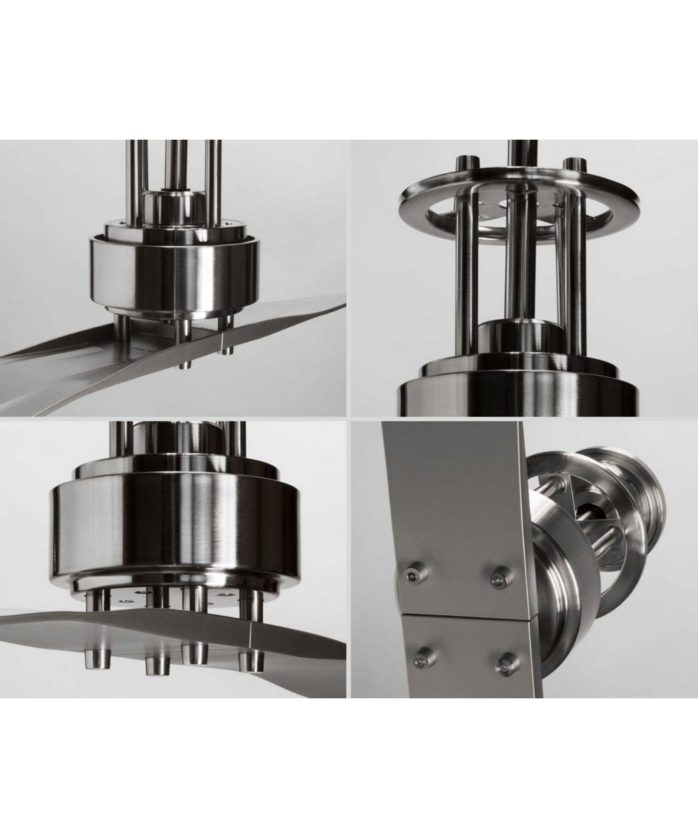 Spades 56" Two Blade Ceiling Fan Brushed Nickel