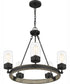 Kelleher 5-light Chandelier Distressed Iron