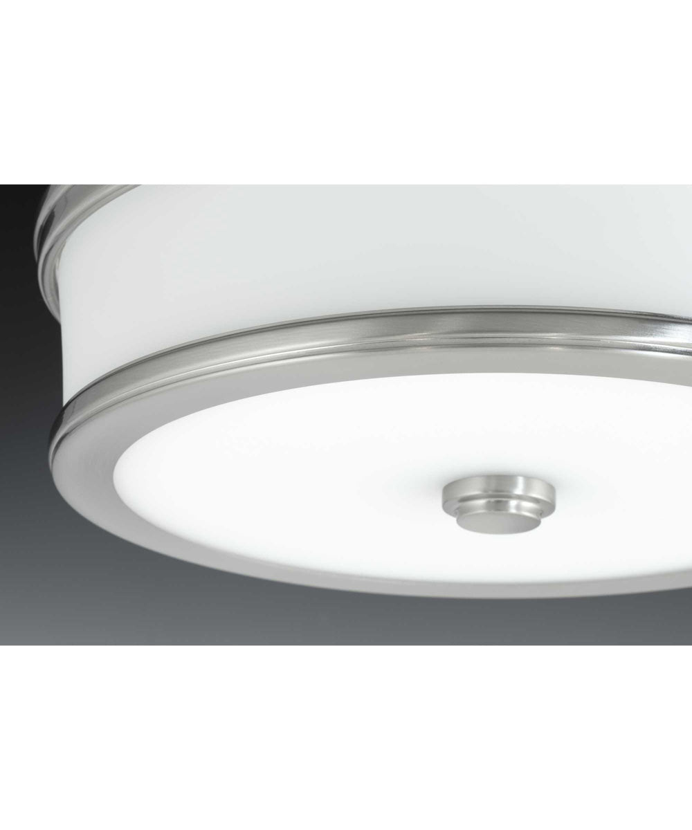 Bezel 10" LED Flush Mount Brushed Nickel
