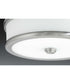 Bezel 10" LED Flush Mount Brushed Nickel