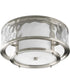 Bay Court 2-Light 15" Flush Mount Brushed Nickel