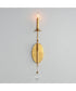 Eden 1-Light Sconce Charcoal Gold Leaf