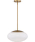 Gaze 1-Light Pendant Satin Brass