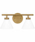 Ira Medium 2-light Bath Light Weathered Brass