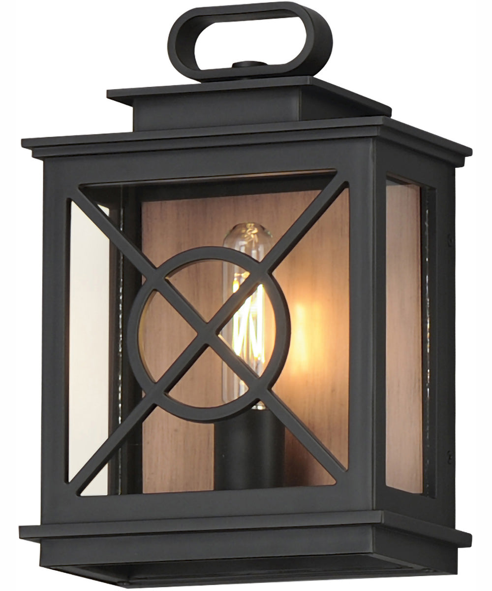 Yorktown VX 1-Light Outdoor Pocket Sconce Black/Aged Copper