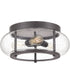 Trilogy 3-light Flush Mount Old Bronze