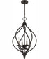 Dupont Large 4-light Pendant Old Bronze