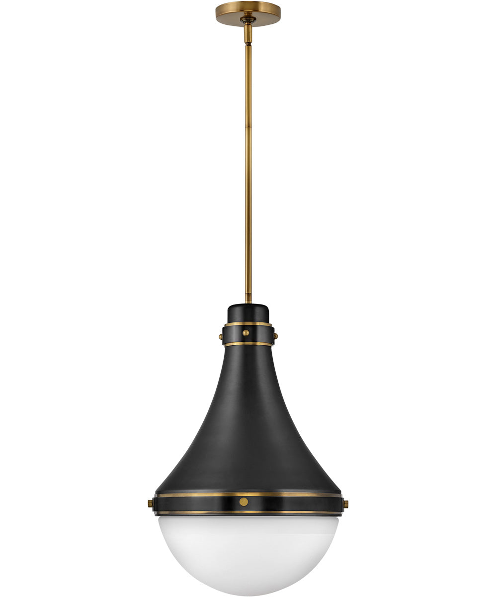 Oliver 1-Light Medium Pendant in Black
