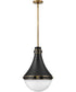 Oliver 1-Light Medium Pendant in Black