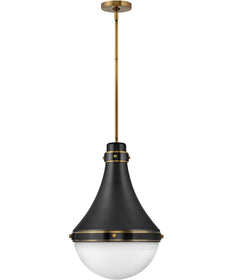Oliver 1-Light Medium Pendant in Black
