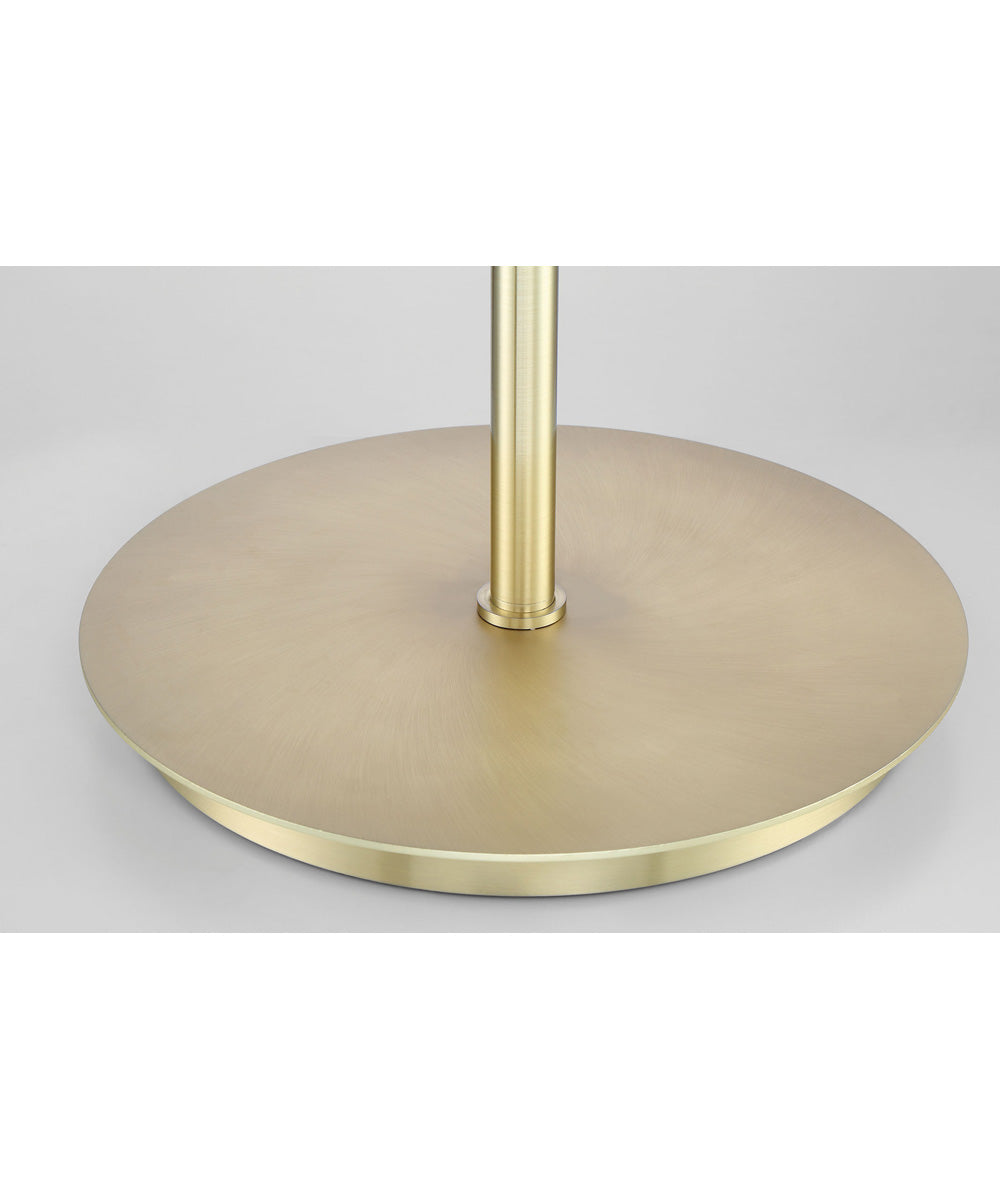 X3 3-Light  Floor Lamp Satin Brass / White Shade