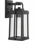 Walcott 1-Light Modern Farmhouse Outdoor Medium Wall Lantern Textured Black