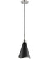 Tango 1-Light Pendant Matte Black / Polished Nickel