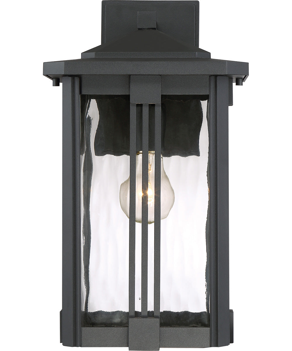 Everglade Medium 1-light Outdoor Wall Light Earth Black
