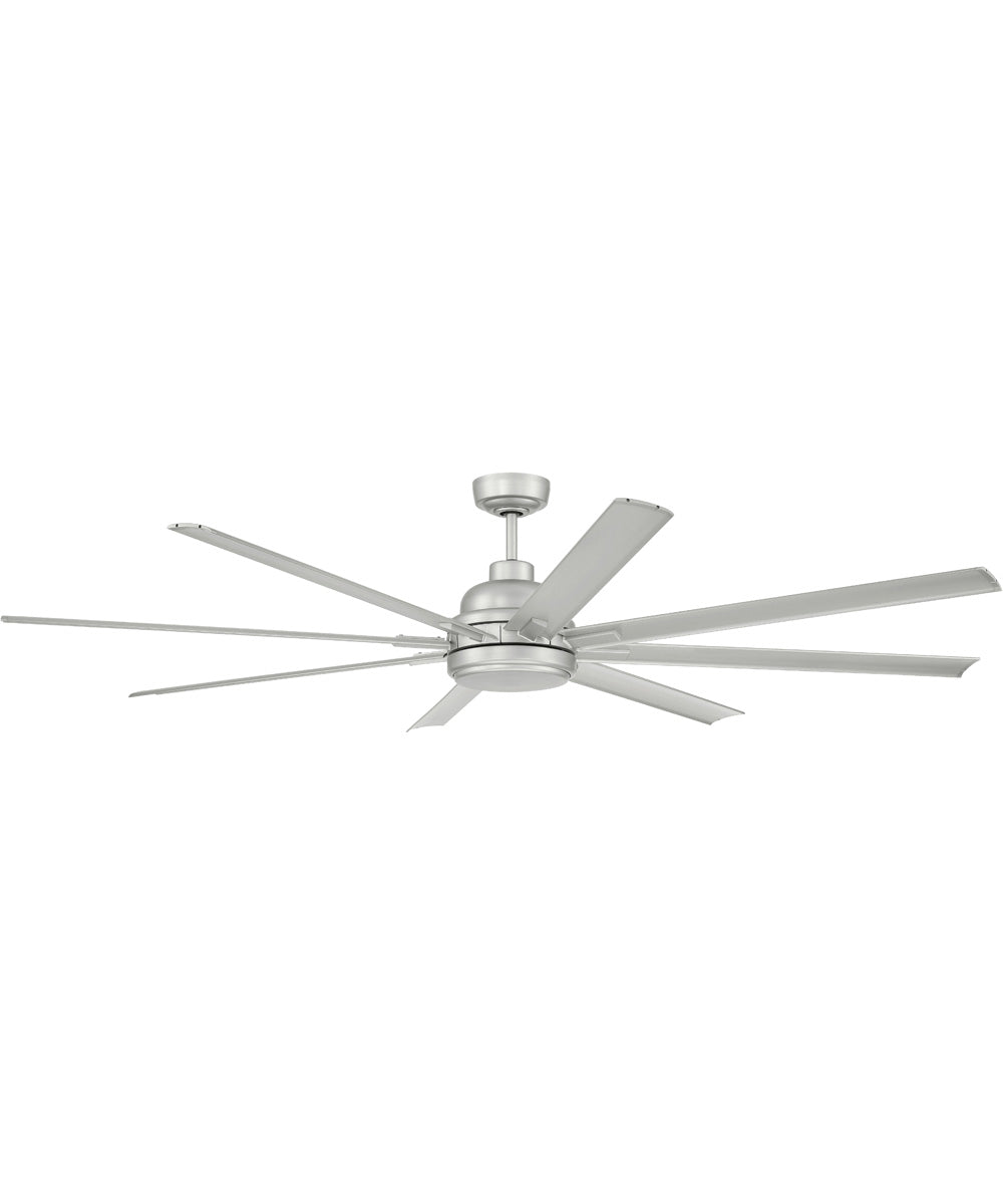 Rush 72" 1-Light Ceiling Fan (Blades Included) Painted Nickel