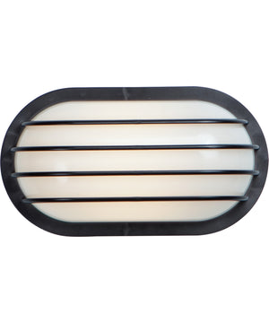 6"H Bulwark LED 1-Light Outdoor Wall Sconce Black