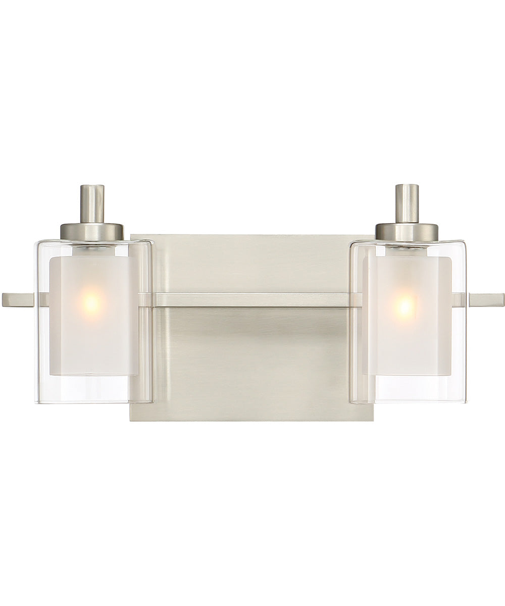 Kolt Medium 2-light Bath Light Brushed Nickel