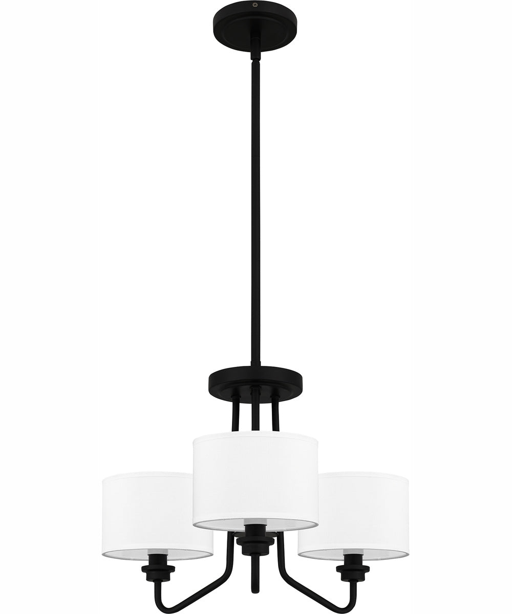 Quoizel Pendant Large 3-light Pendant Matte Black