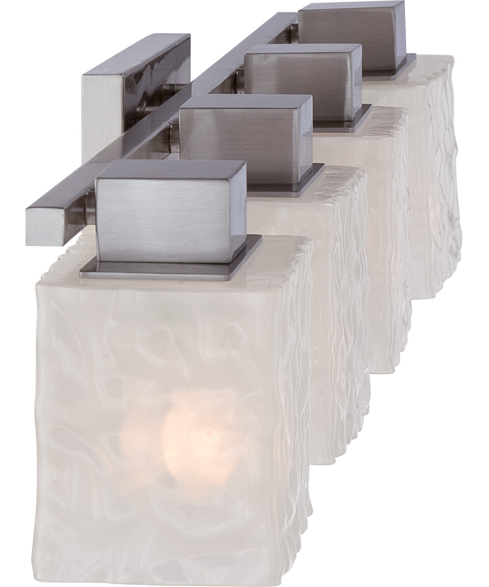 Melody Extra Large 4-light Bath Light Brushed Nickel