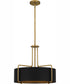 Quoizel Pendant 4-light Pendant Aged Brass