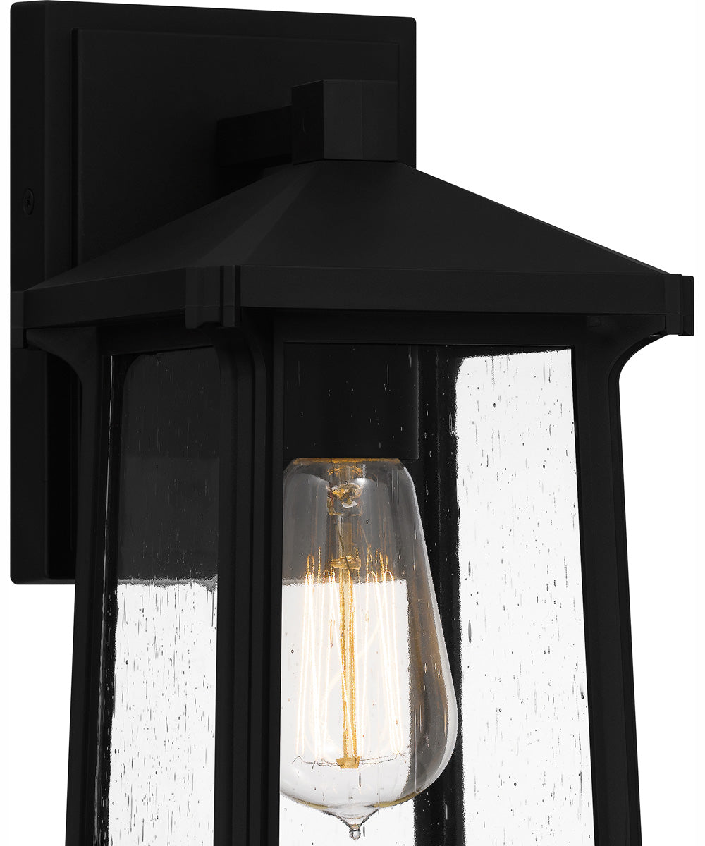 Satterfield Small 1-light Outdoor Wall Light  Coastal Armour Matte Black