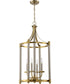 Stanza 4-Light Foyer Light Brushed Polished Nickel / Satin Brass