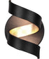 Spiral LED Wall Sconce Black / Gold