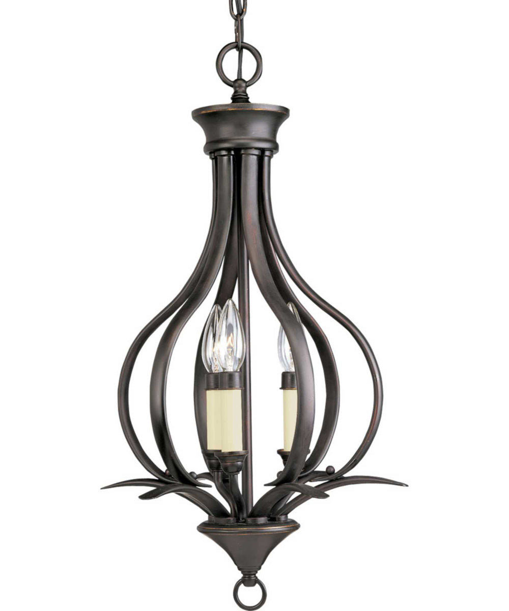 Trinity 3-Light Foyer Pendant Antique Bronze