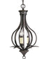 Trinity 3-Light Foyer Pendant Antique Bronze