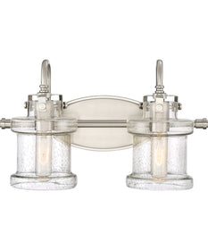 Danbury Medium 2-light Bath Light Brushed Nickel