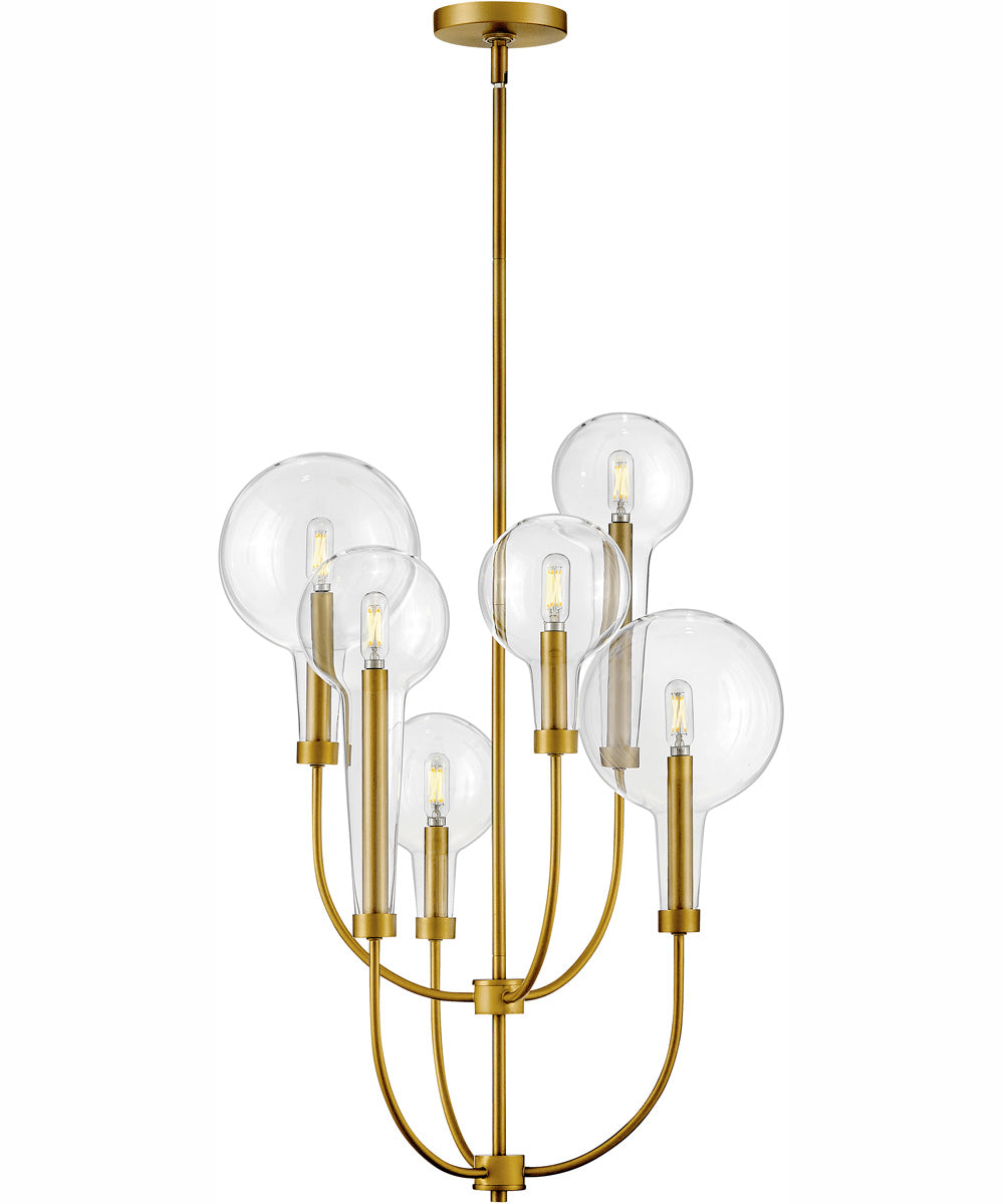 Alchemy 6-Light Medium Multi Tier in Lacquered Brass
