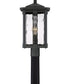 Everglade Large 1-light Outdoor Post Light Earth Black