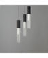 Reeds 3-Light LED Pendant Black