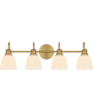 Hinton Extra Large 4-light Bath Light Aged Brass