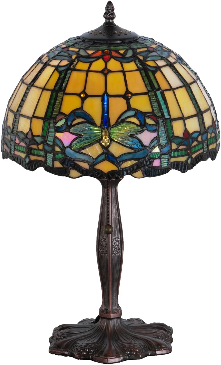 19"H Dragonfly Trellis Accent Lamp